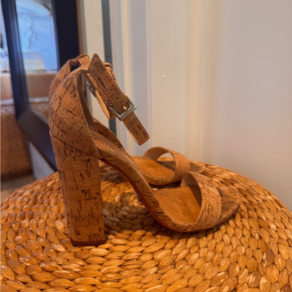 Cork Block Heel Sandals - Shutz